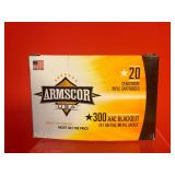 20 Rounds - Armscor .300 Blackout FMJ Ammo