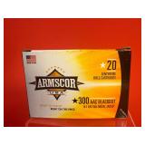 20 Rounds - Armscor .300 Blackout FMJ Ammo