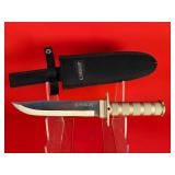 Camillus Bowie / Survival Knife W/ Sheath