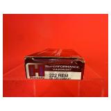 20 Rounds - Hornady .222 Remington V-Max Ammo