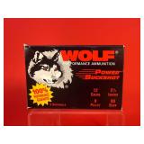 5 Rounds - Wolf 12ga 2.75' 00 Buck Shotgun Shells