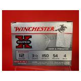 5 - Winchester Super X 12ga 3.5' 4 Buck Shells