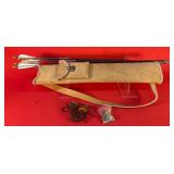 Primitive Deer Skin Quiver W/ Arrows