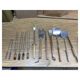 13pc Assorted OUTDOOR BBQ TOOLS