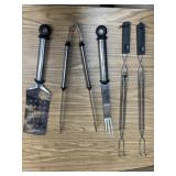 5pc DELUXE STAINLESS STEEL BBQ TOOLS