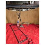 Metal candle holder plus plate holder