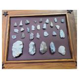 Collection - arrowheads,scrapers & spearheads