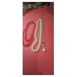 3 misc necklaces 8' 8: & 71/2