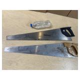 2pc 28in CRAFTSMAN & NICHOLSON Hand Saws