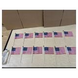 12pc Bundle - 10in U.S.A. FLAGS