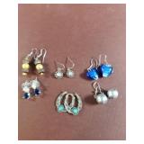 11pc Fashion pierced earrings