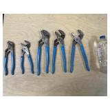 5pc CHANNELï¿½LOCK Adjustable Pliers - 7' to 9ï¿½