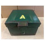 METAL U.S. MILITARY EXPLOSIVES STORAGE BOX