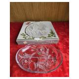 Two glass serving dishes