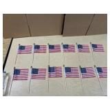 12pc Bundle - 10in U.S.A. FLAGS