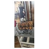 Heavy brass tray basket