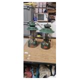 2pc Vintage COLEMAN LANTERNS - 1 needs new globe