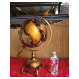 Metal globe sphere