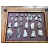 Collection - arrowheads,scrapers & spearheads