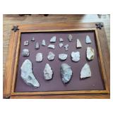Collection - arrowheads,scrapers & spearheads