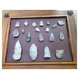 Collection - arrowheads,scrapers & spearheads