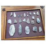 Collection - arrowheads,scrapers & spearheads