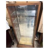 WOOD DISPLAY CABINET 21.5ï¿½ W x 7.5ï¿½ Dx 59ï¿½ T