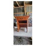 Awesome vintage wood cabinet w/ one drawer