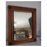 Nice wooden frame mirror 16.5 x 20.5