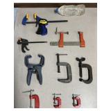 9pc WOODWORKING CLAMP ASSORTMENT