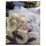 Bag of ropes, plastic pulleys & over the door