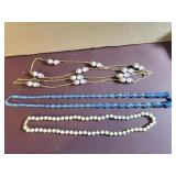 3 beaded necklaces 22', 30' & 50'