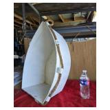 Large metal boat basket