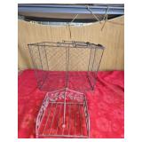 Metal square wire basket width handles plus