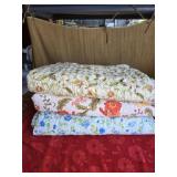 Three large vintage bedspread/quilts