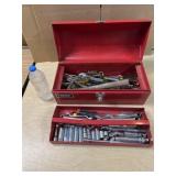 HOMAK Metal Toolbox Full of Tools 16x7x7