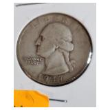 1947S  Washington Silver Quarter