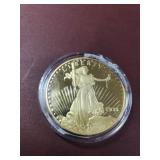 1933 Replica Gold-Plated clad Saint-Gaudens $50pc