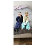 BILL & HILLARY CLINTON DOOR HANGER DOLL SET