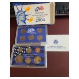 2004 US Proof Set w/5 of the 50 State Quarters