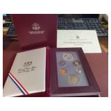 1988 Prestige Set Proof Coins w/Olympic Silver $