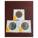1968S,1988S,2000S Proof Kennedy Half Dollars