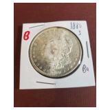 1880 S Morgan Silver Dollar BU