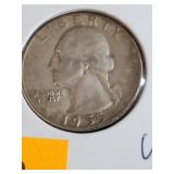 1955 UNC  Washington Silver Quarter