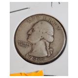 1948  Washington Silver Quarter