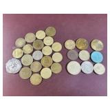Tokens and Guatemala & Philippine coins