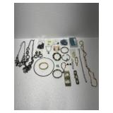 LOT OF JEWELRY BRACELETS CHAINS
