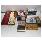 VINTAGE GAMING LOT DOMINOï¿½S POKER CHIPS