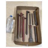 9pc METAL CHISELS & SPIKES