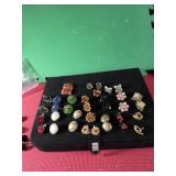 Vintage clips on earrings 17 pairs